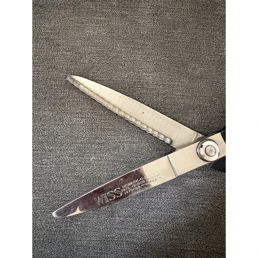 Vintage‎ WISS SHEARS SCISSORS 1970408-2286874 Zig Zag USA Pinking Sewing Crafts